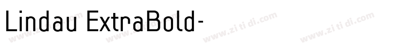 Lindau ExtraBold字体转换